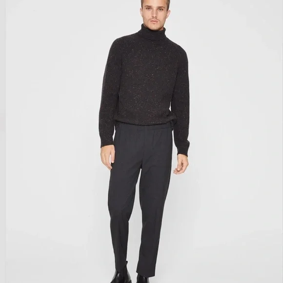 Textured Elasticated Trouser - New With Tags - NEVER WORN - Black Multi